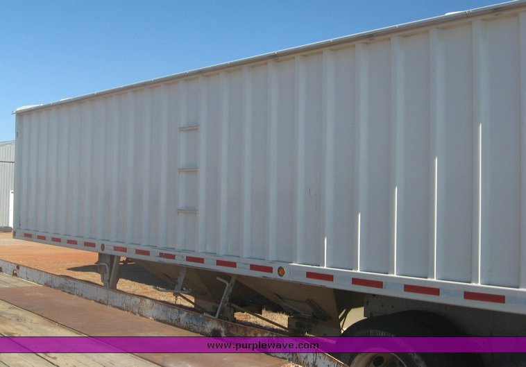 image for item 3813 2004 Shopbuilt grain hopper trailer with header cradle