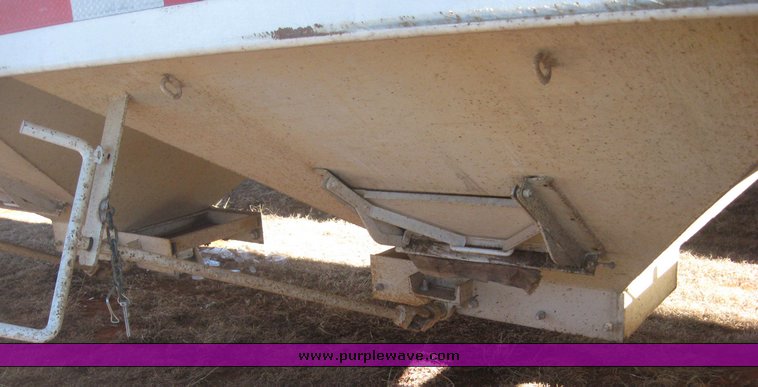 image for item 3813 2004 Shopbuilt grain hopper trailer with header cradle