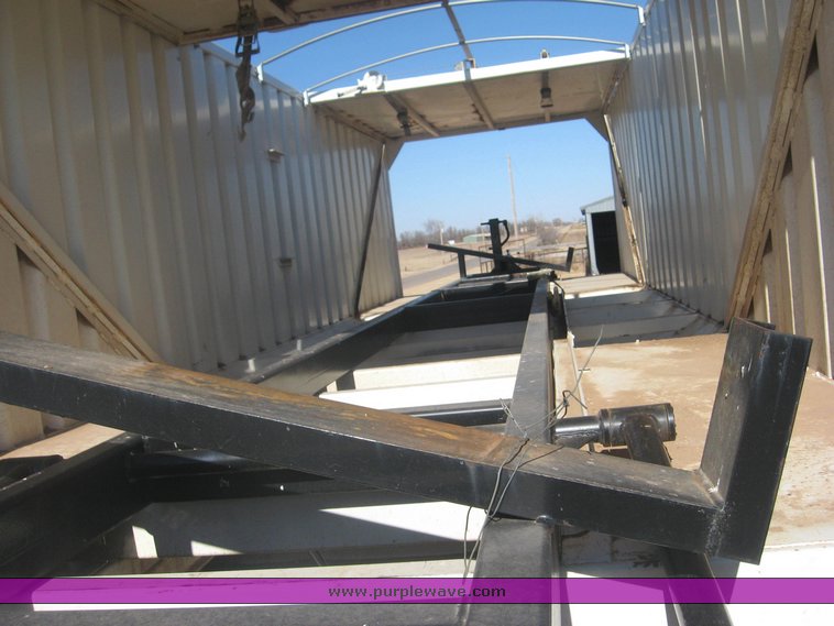 image for item 3813 2004 Shopbuilt grain hopper trailer with header cradle