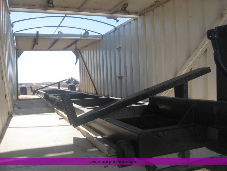 image for item 3813 2004 Shopbuilt grain hopper trailer with header cradle