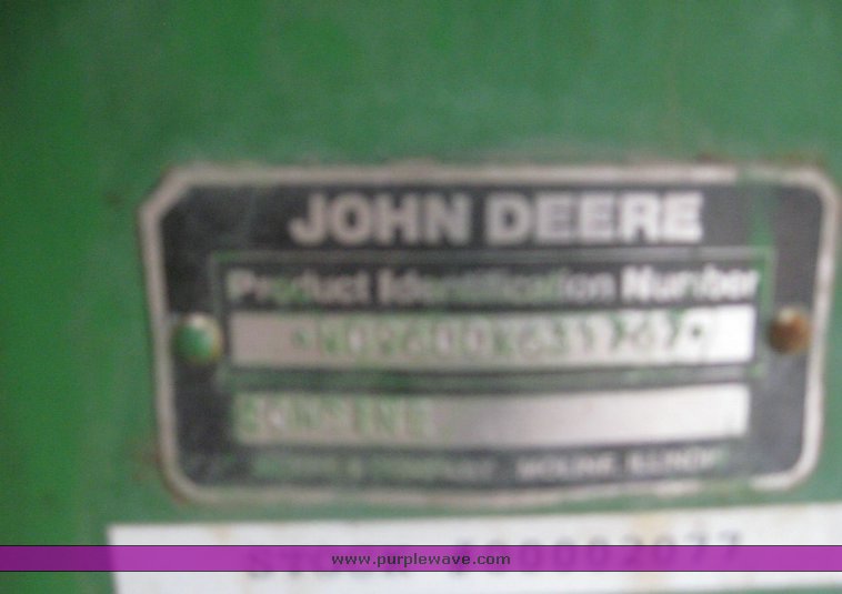 image for item 8990 1989 John Deere 9600 combine