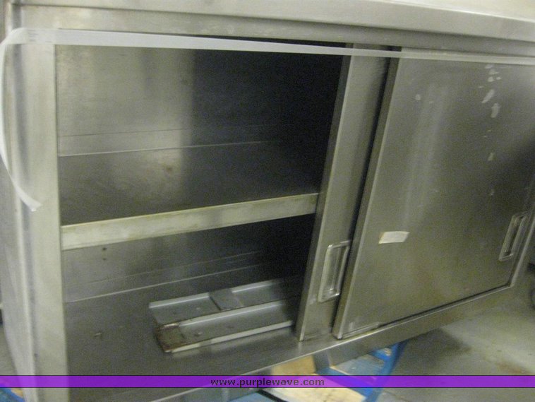 image for item 6853 (2) stainless steel cabinets