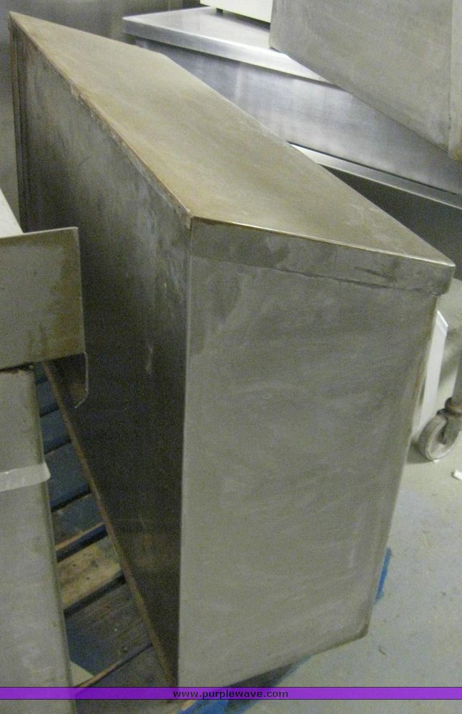 image for item 6853 (2) stainless steel cabinets