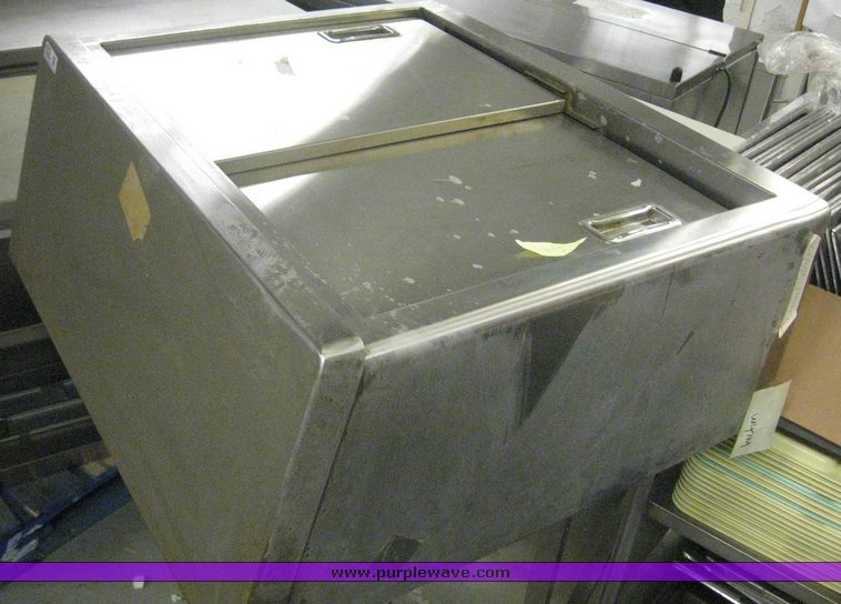 image for item 6853 (2) stainless steel cabinets