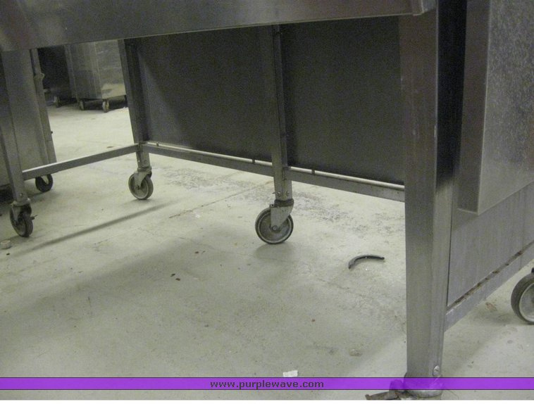 image for item 6854 Stainless steel rolling steam table