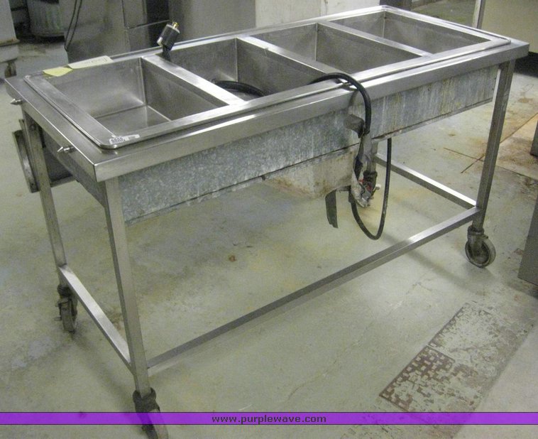 image for item 6855 Set n serve stainless steel steam table