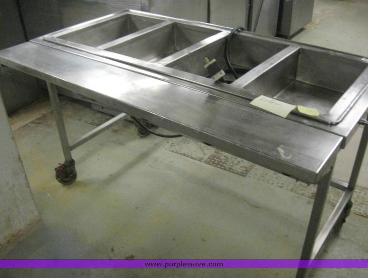 image for item 6855 Set n serve stainless steel steam table