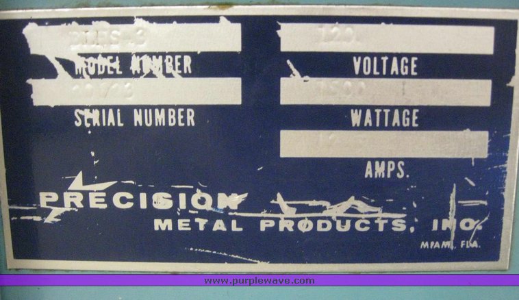 image for item 6859 Precision rolling steam table