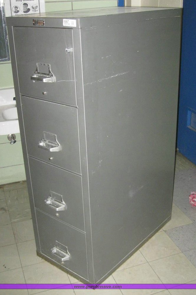 image for item 6867 Fire King fire safe filing cabinet