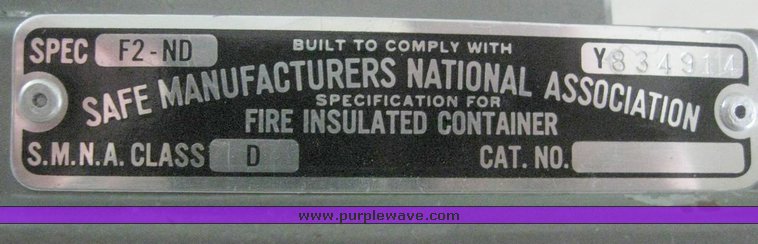 image for item 6867 Fire King fire safe filing cabinet