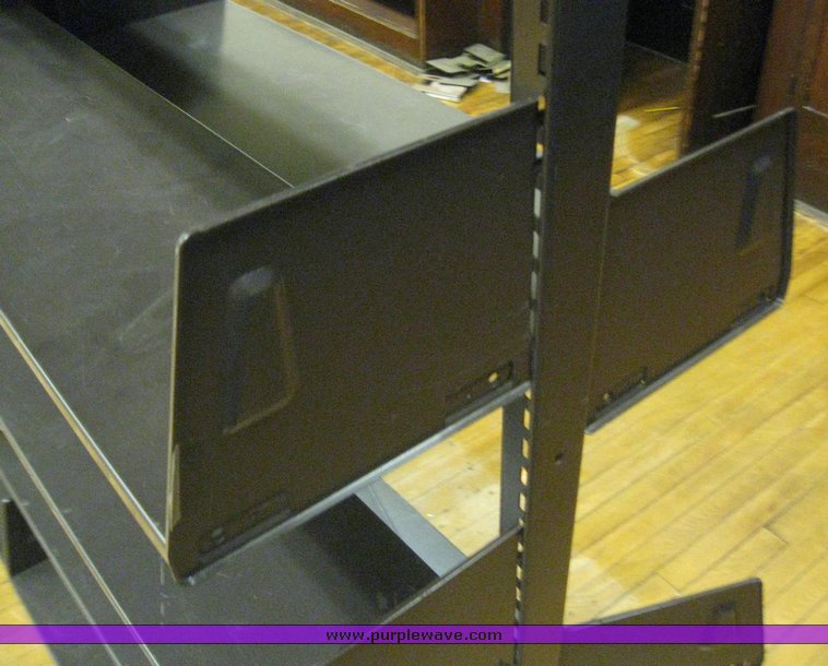 image for item 6871 Seven section double sided adjustable book shelf