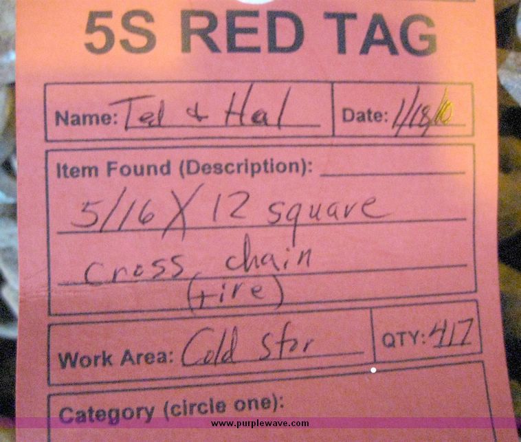 image for item 6892 (417) 5/16 x 12 square tire cross chains