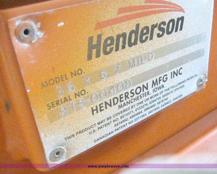 image for item 6894 Henderson 96x6xMLD salt and sand end gate spreader