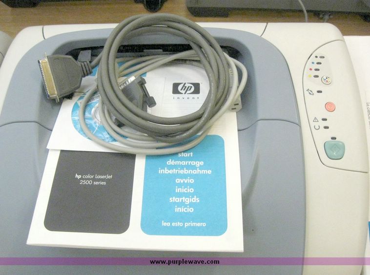 image for item 7676 HP 2500 color inkjet printer with imaging drum kit, manual and drivers