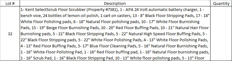 image for item 1002 Kent Select Scrub floor scrubber with charger