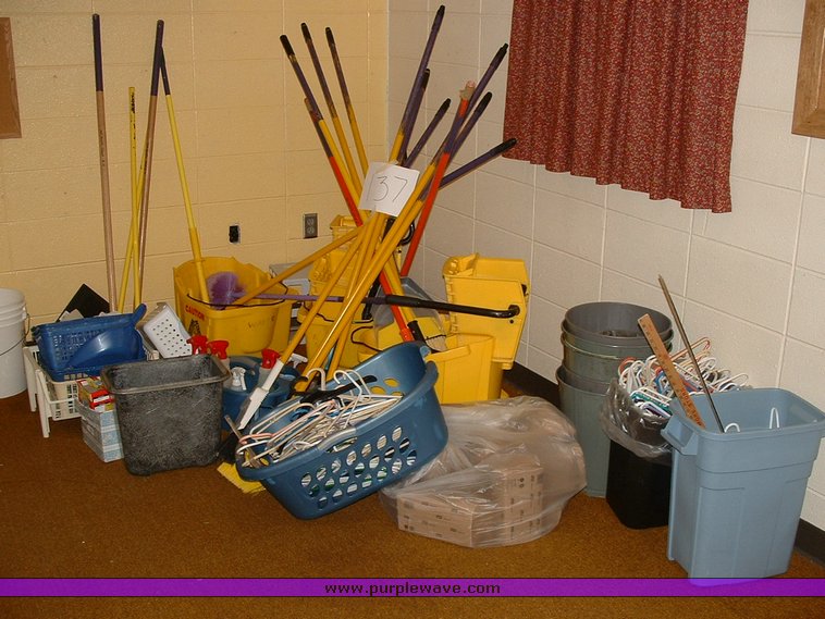 image for item 1010 Large assortment of office supplies and furniture