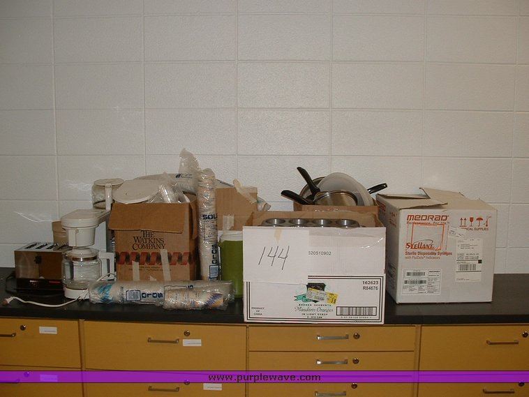 image for item 1010 Large assortment of office supplies and furniture