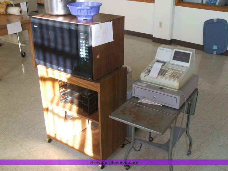 image for item 1012 Large assortment of furniture, office supplies, appliances, electronics, and household items