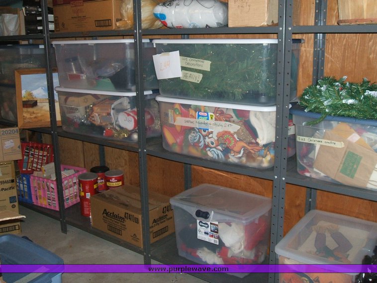 image for item 1012 Large assortment of furniture, office supplies, appliances, electronics, and household items