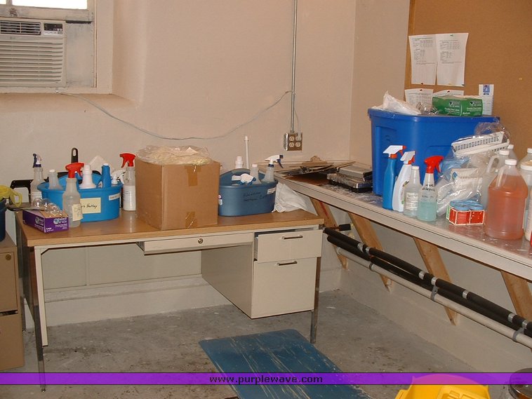 image for item 1012 Large assortment of furniture, office supplies, appliances, electronics, and household items