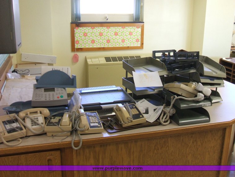 image for item 1012 Large assortment of furniture, office supplies, appliances, electronics, and household items