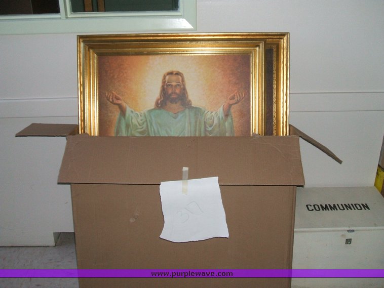 image for item 1012 Large assortment of furniture, office supplies, appliances, electronics, and household items