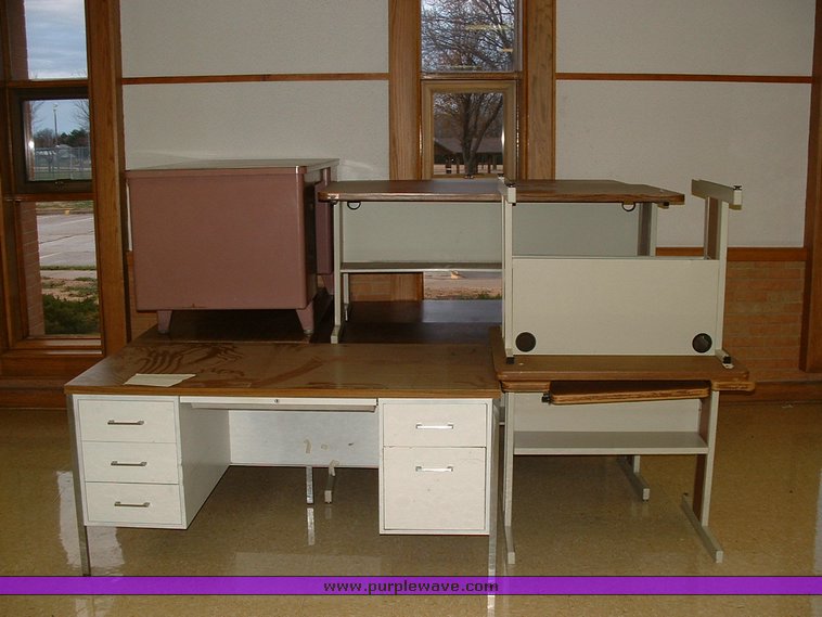 image for item 1012 Large assortment of furniture, office supplies, appliances, electronics, and household items