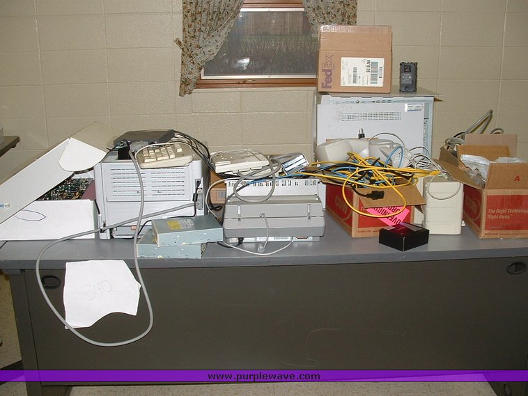 image for item 1012 Large assortment of furniture, office supplies, appliances, electronics, and household items