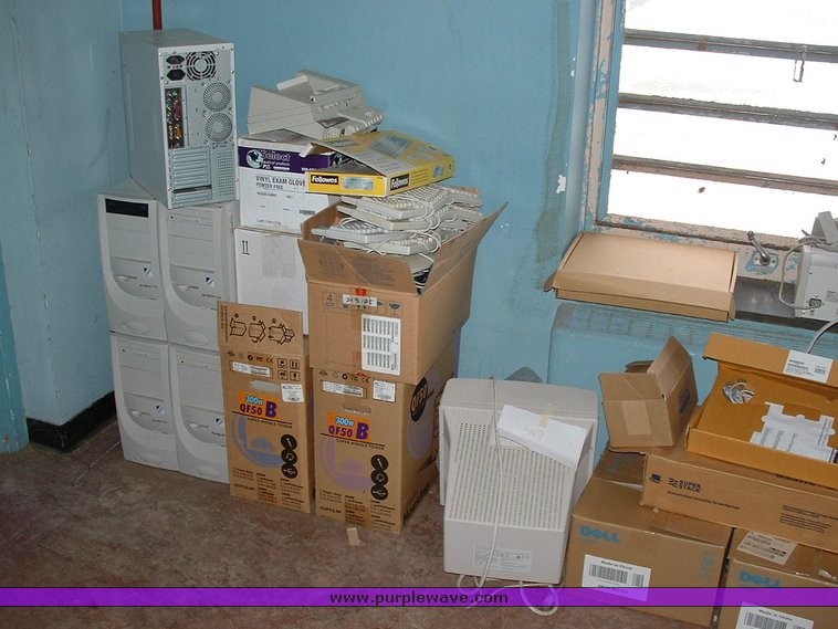 image for item 1012 Large assortment of furniture, office supplies, appliances, electronics, and household items