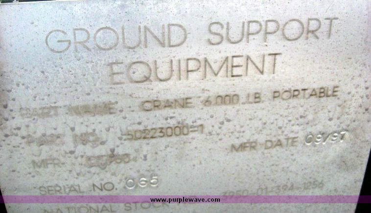 image for item 3818 1997 Knight Aerospace product portable crane