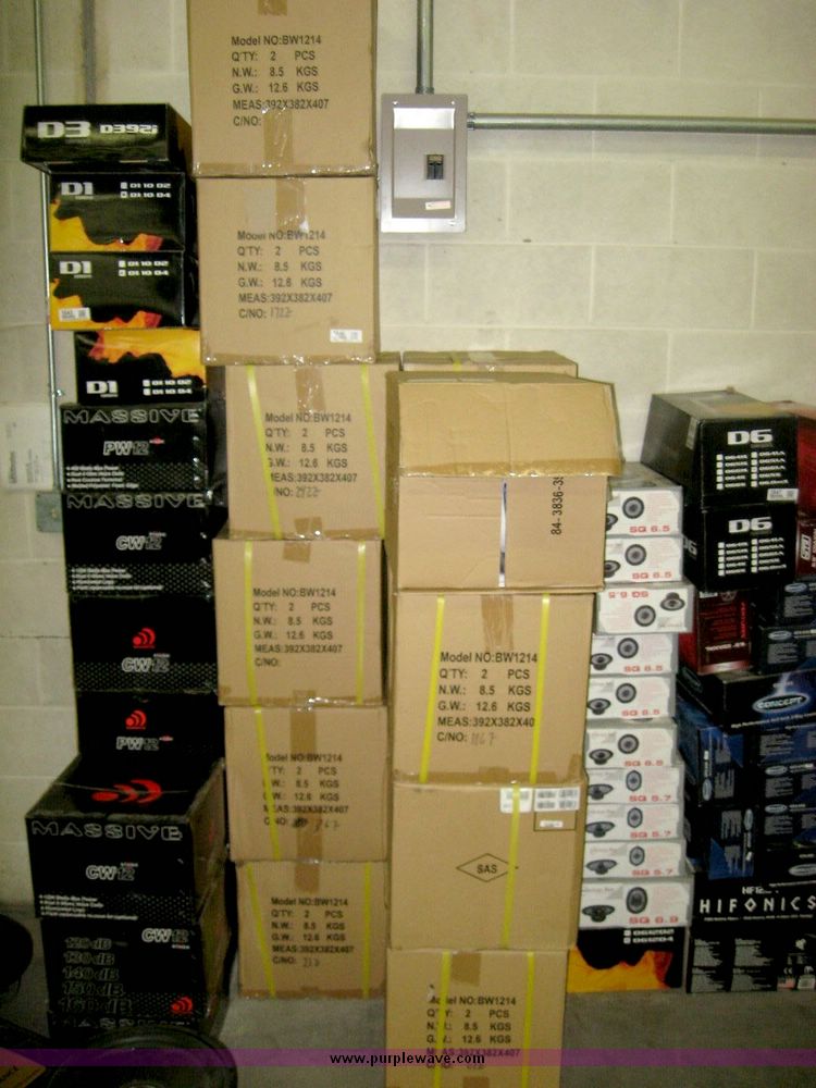 image for item 3846 (14) boxes of Bazooka BW1214 12" subwoofers