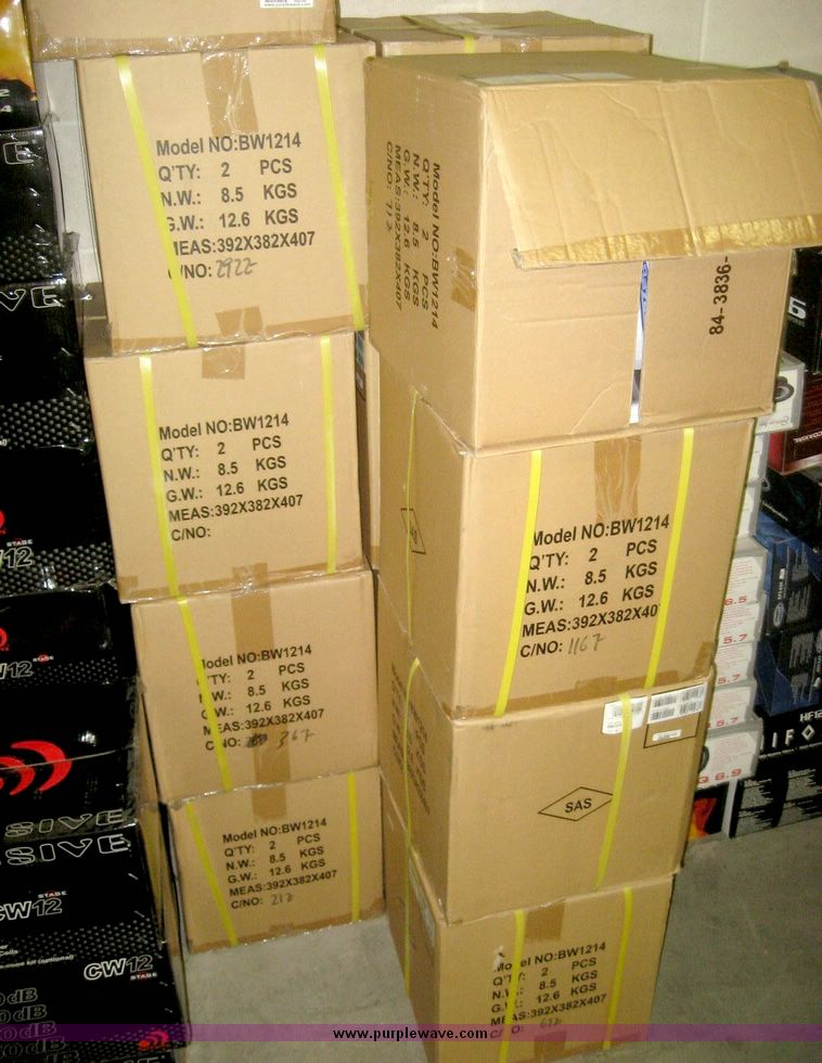 image for item 3846 (14) boxes of Bazooka BW1214 12" subwoofers