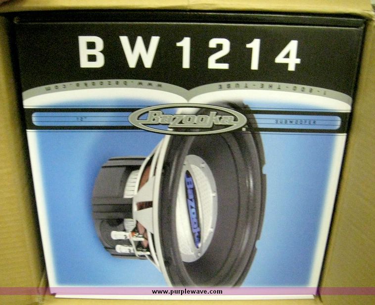 image for item 3846 (14) boxes of Bazooka BW1214 12" subwoofers