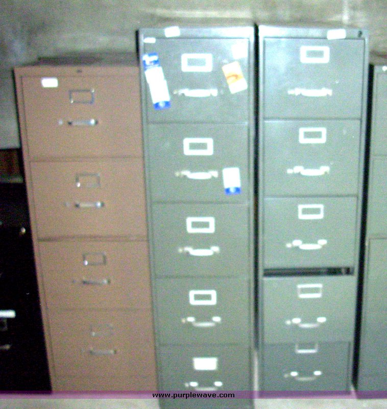 image for item 5031 Eight assorted filing cabinets