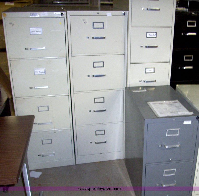 image for item 5036 Seven assorted filing cabinets