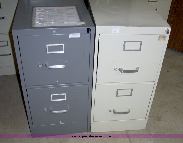 image for item 5036 Seven assorted filing cabinets