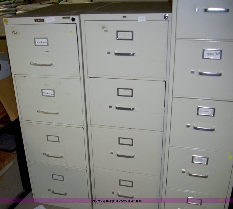 image for item 5036 Seven assorted filing cabinets