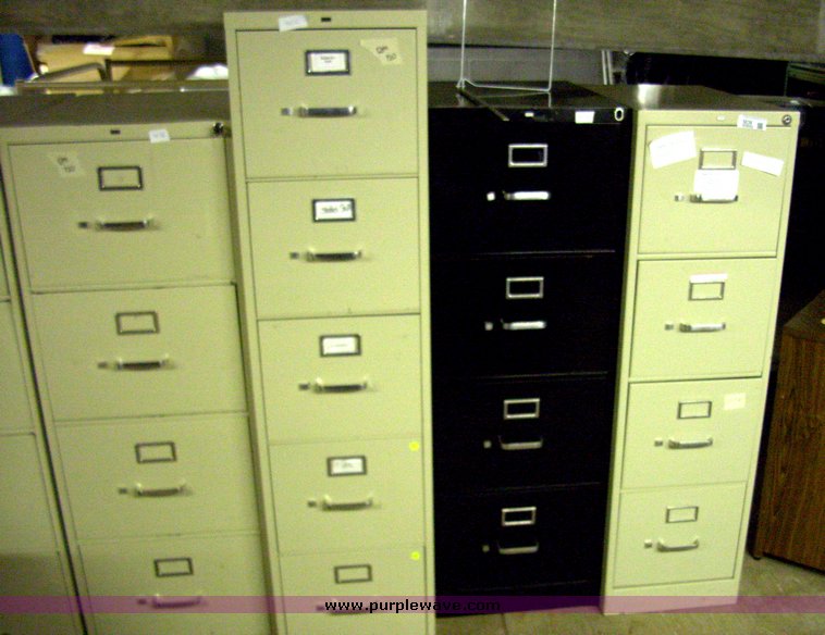 image for item 5036 Seven assorted filing cabinets