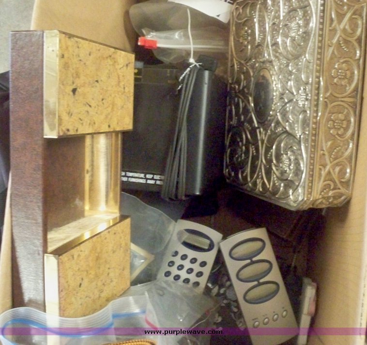 image for item 5243 (7) boxes of assorted household and collectible items