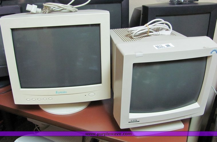 image for item 6013 (10) assorted CRT monitors