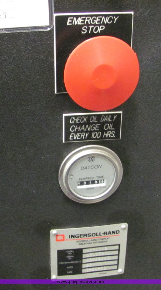 image for item 6015 1993 Ingersoll Rand breathing air system