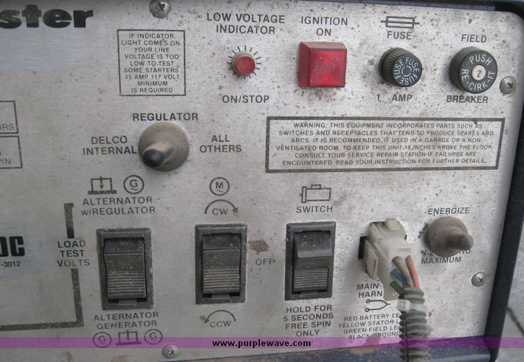 image for item 3863 Rayloc AGTS-3012 generator-alternator-starter tester