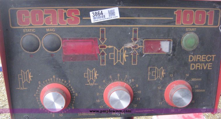 image for item 3864 Coats 1001 direct drive tire balancing machine