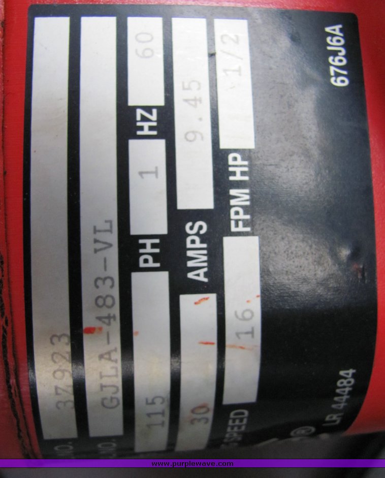 image for item 6010 Dayton 1/2 ton electric winch