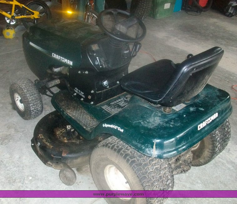 image for item 9003 Craftsman 42" riding lawn mower