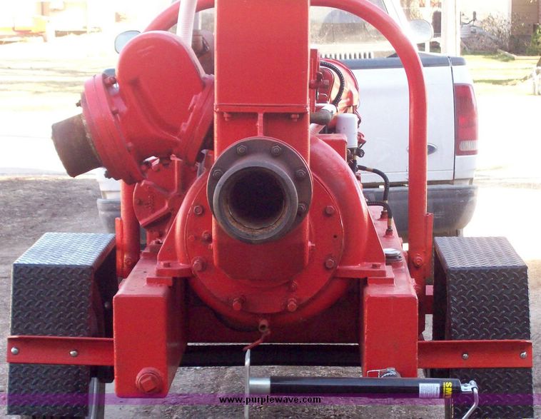 image for item 1100 Sykes 6" pump on trailer