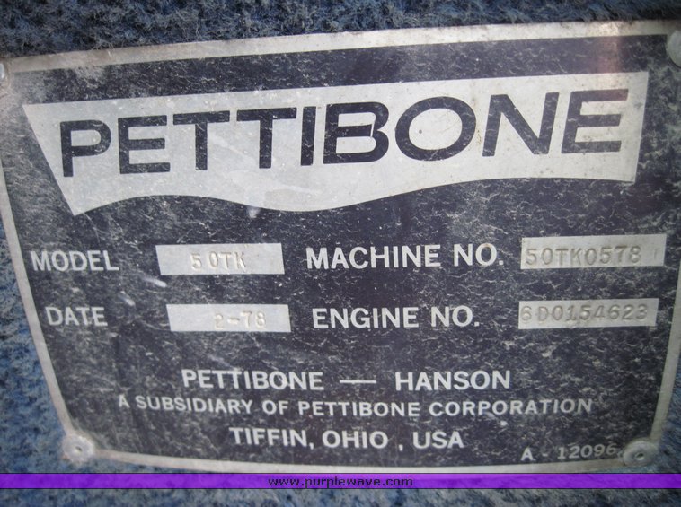image for item 4468 1975 Pettibone 50TKLS 25 ton hydraulic truck crane