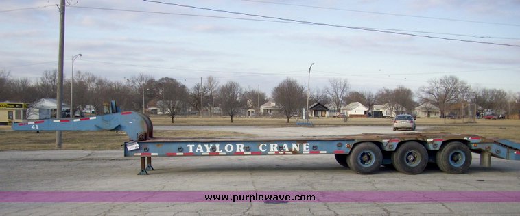 image for item 5113 1966 Neighbor FLTRPM lowboy 31' triple axle trailer