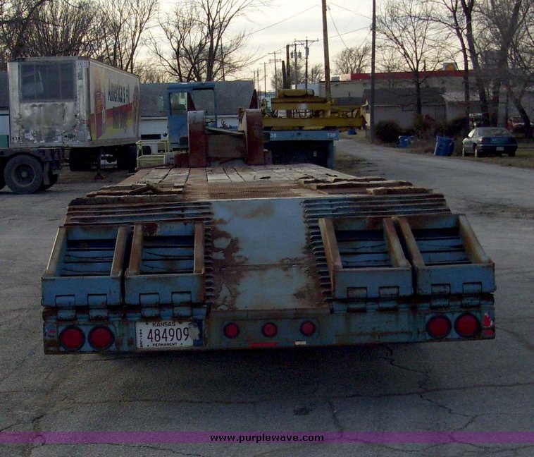 image for item 5113 1966 Neighbor FLTRPM lowboy 31' triple axle trailer