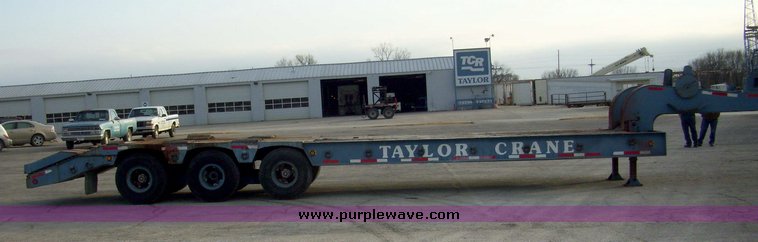 image for item 5113 1966 Neighbor FLTRPM lowboy 31' triple axle trailer
